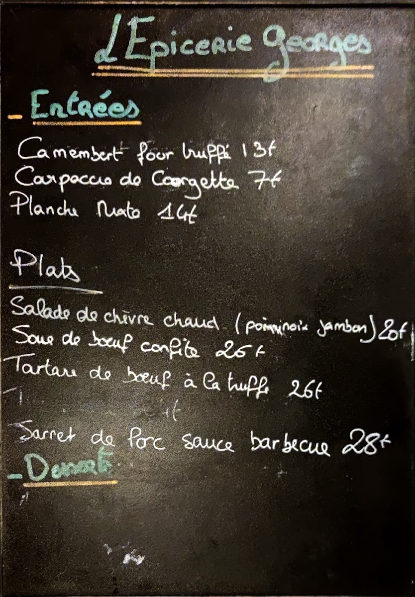L'épicerie Georges Photo Menu 5