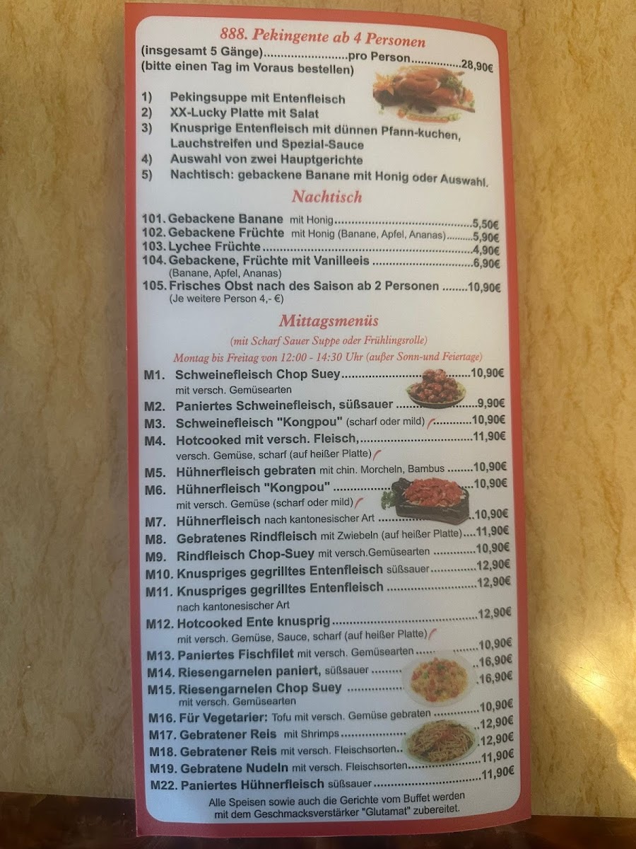 Asia XX-Lucky Restaurant Photo Menu 3