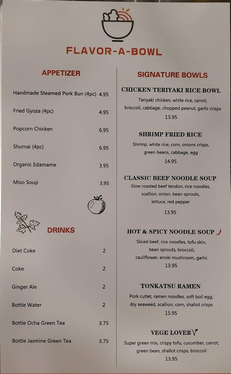 Flavor-A-Bowl (Oh! RAMEN) ???? Photo Menu 2