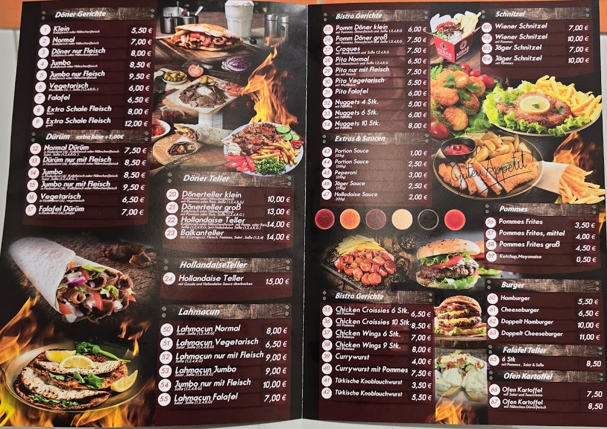 Kebab Brother Photo Menu 1