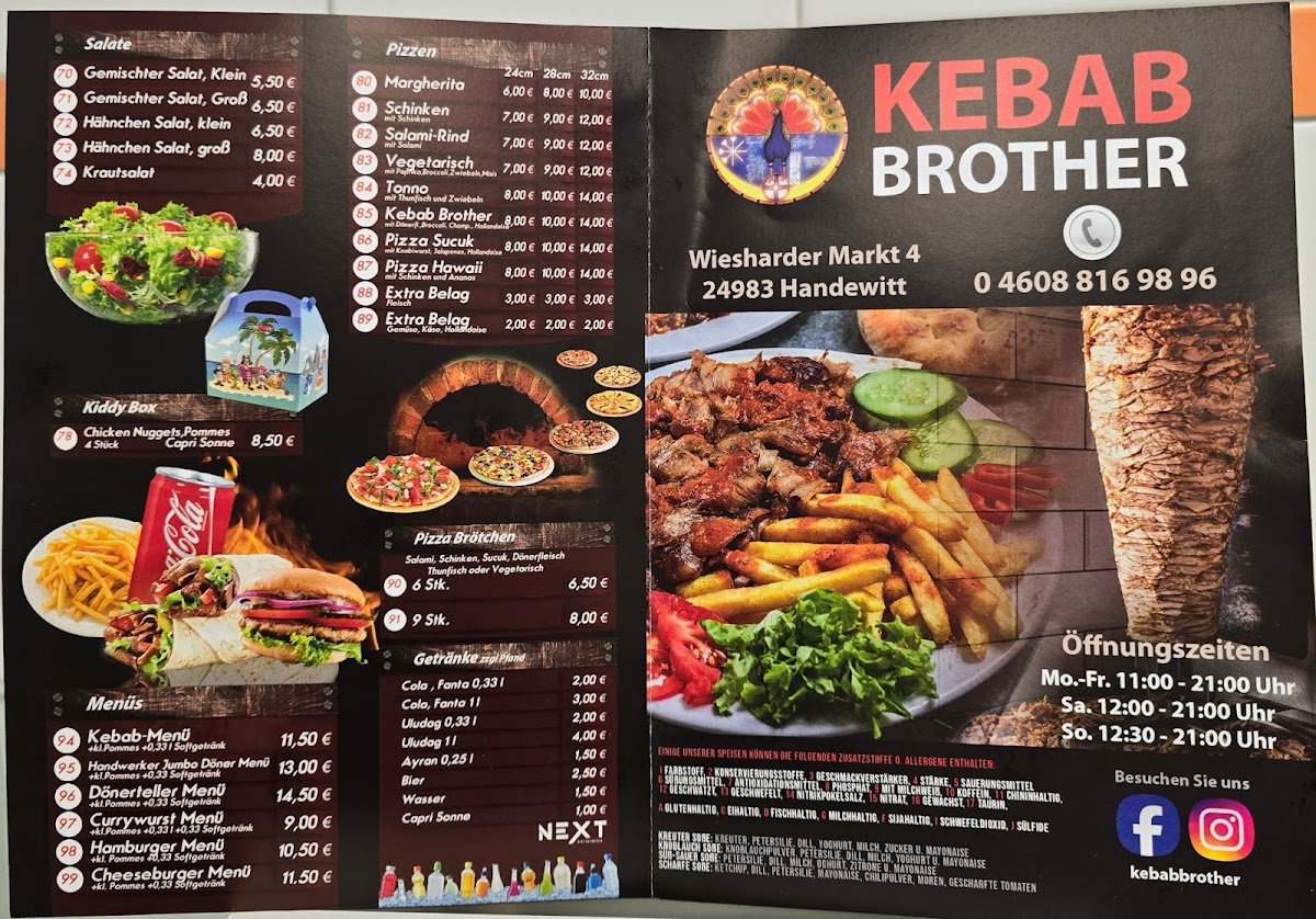Kebab Brother Photo Menu 2