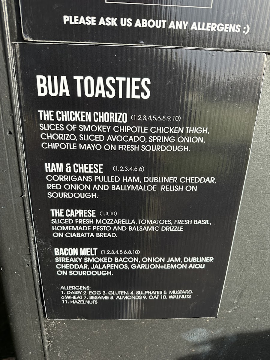 Bua Coffee Photo Menu 3