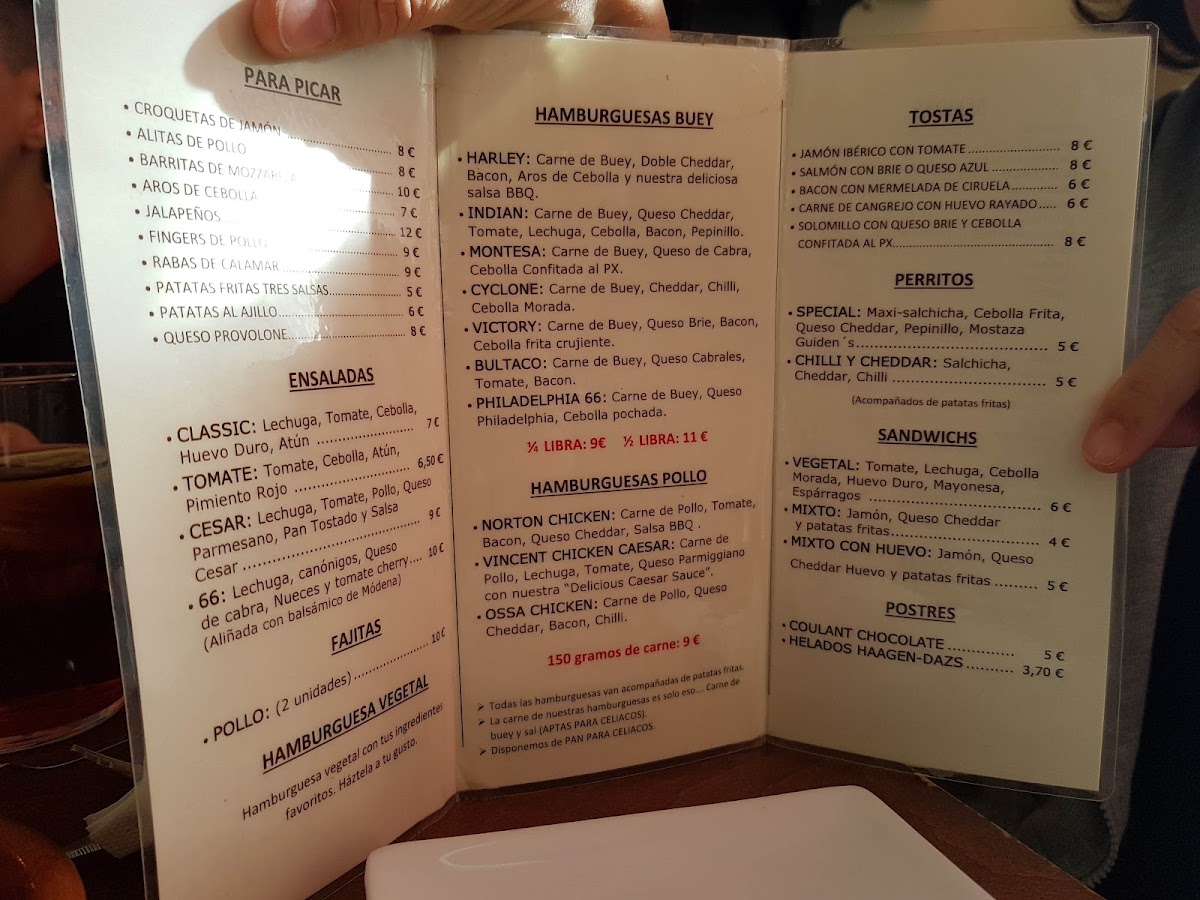 BAR 66 Photo Menu 2