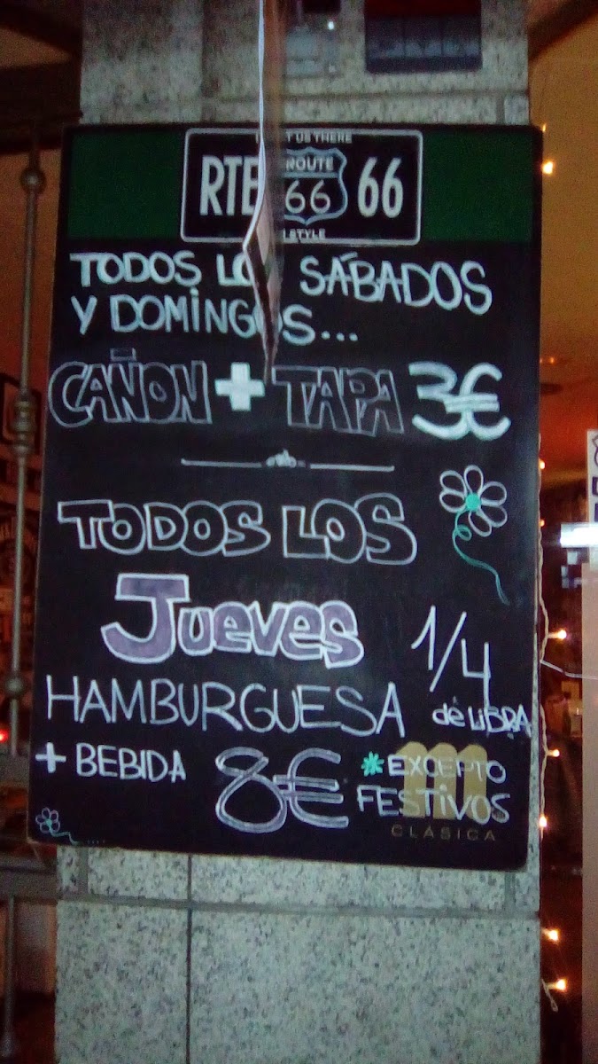 BAR 66 Photo Menu 3