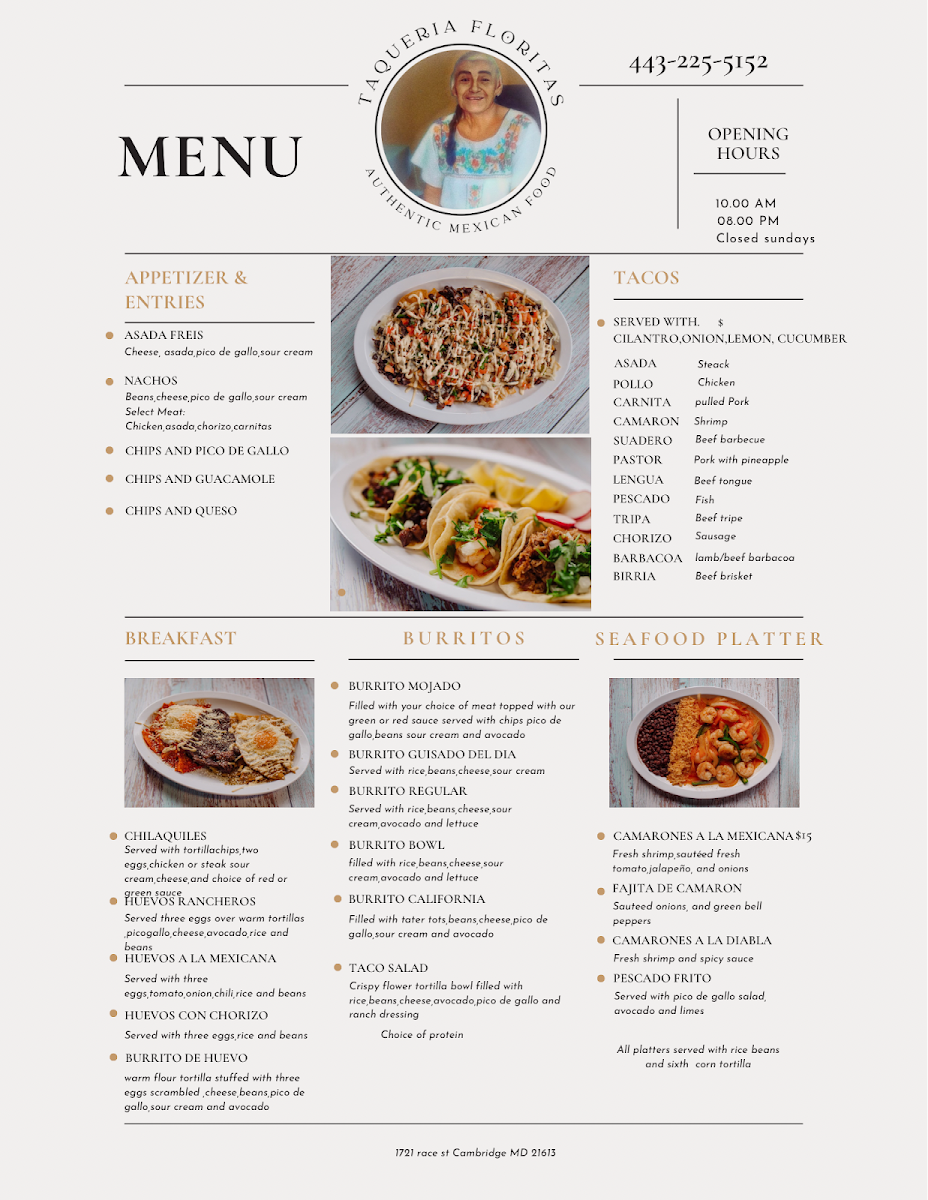 Taqueria Floritas Photo Menu 1