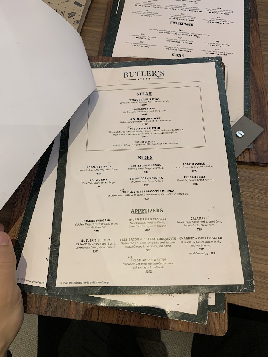 Butler's Steak Chillax Photo Menu 10