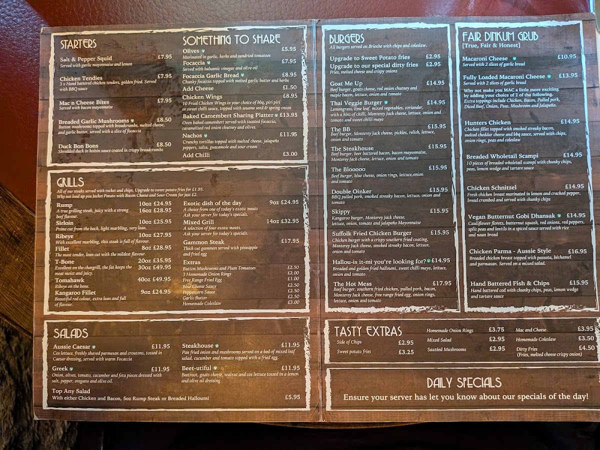 The Red Lodge Steakhouse & Bar Photo Menu 2