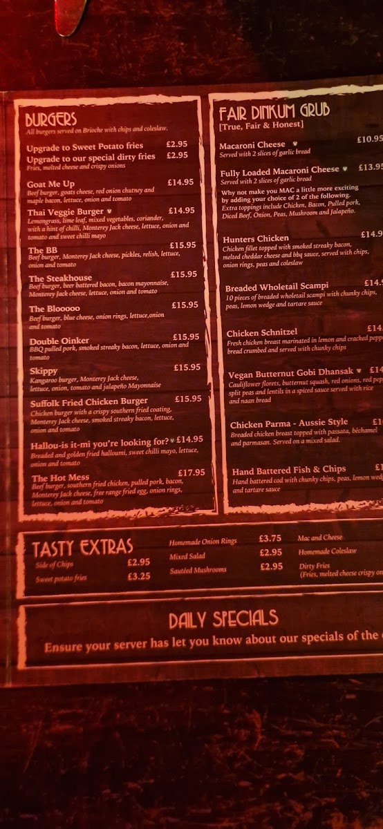 The Red Lodge Steakhouse & Bar Photo Menu 4