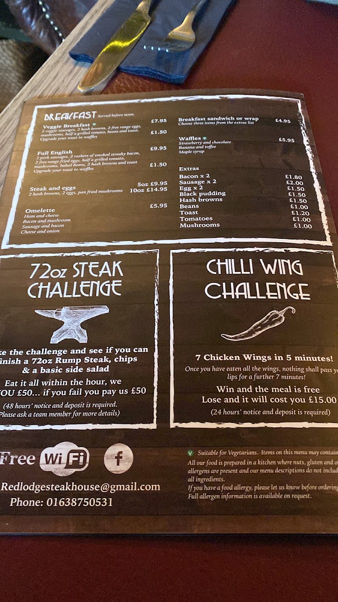 The Red Lodge Steakhouse & Bar Photo Menu 6