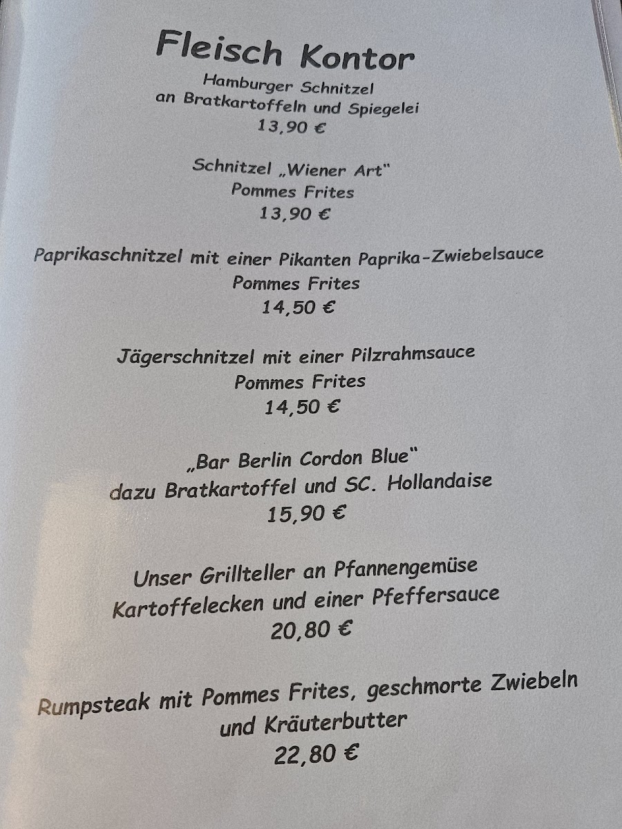 Bar Berlin Teneriffa BnB Seaside Lounge Photo Menu 2