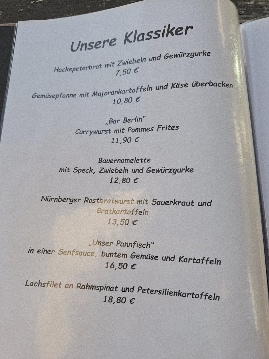Bar Berlin Teneriffa BnB Seaside Lounge Photo Menu 3