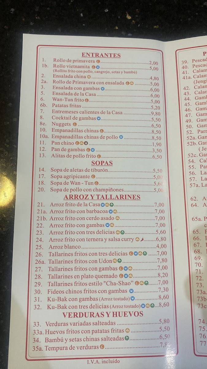 Restaurante Chino Palillos De Oro Photo Menu 5