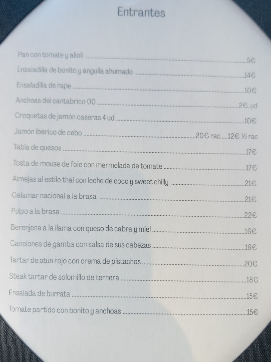 Restaurante Oryza Cabo Cervera Photo Menu 3