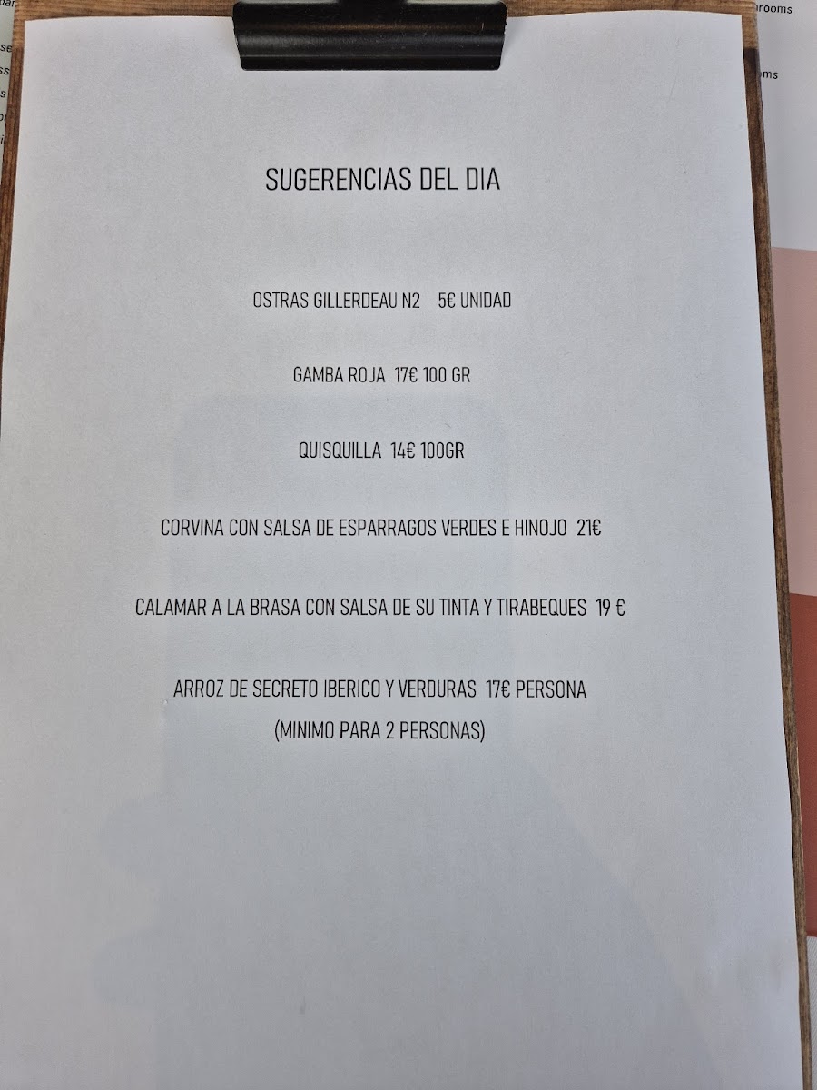 Restaurante Oryza Cabo Cervera Photo Menu 8