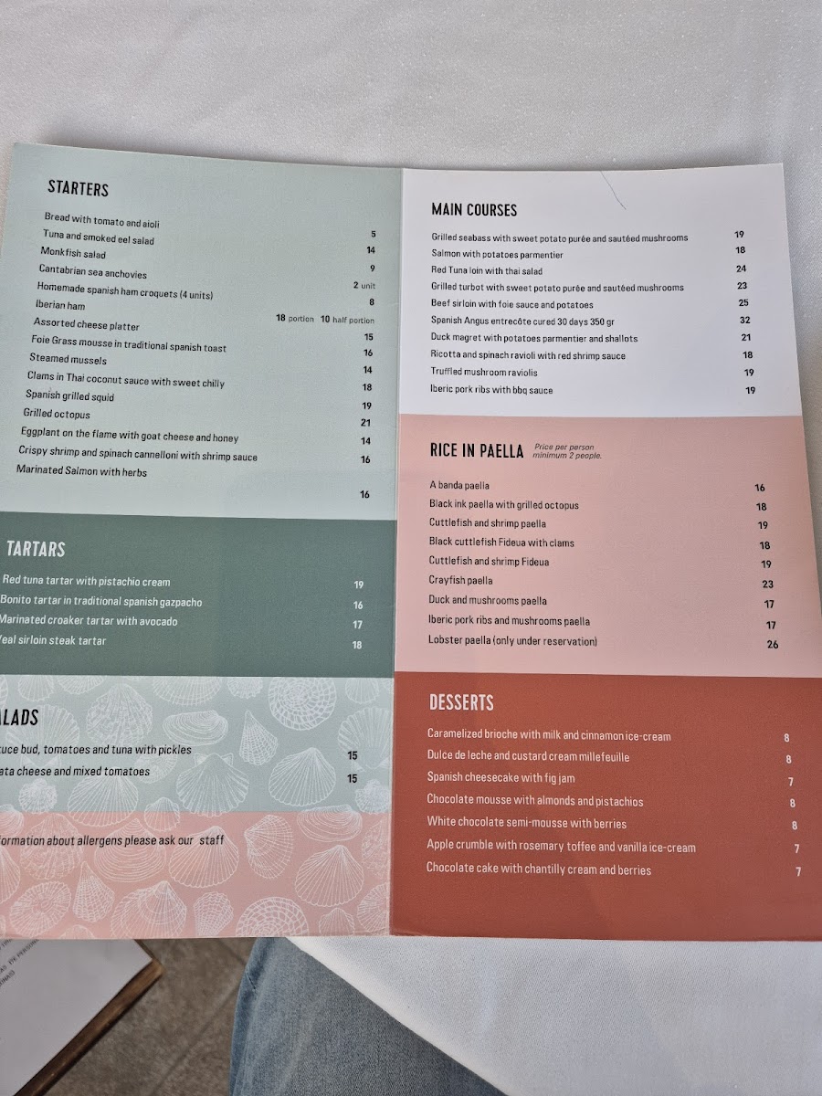 Restaurante Oryza Cabo Cervera Photo Menu 9