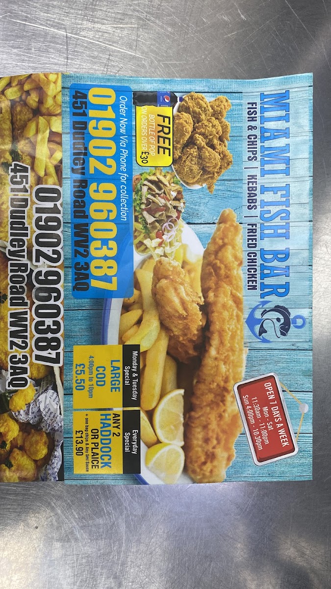 Miami fish bar Photo Menu 7