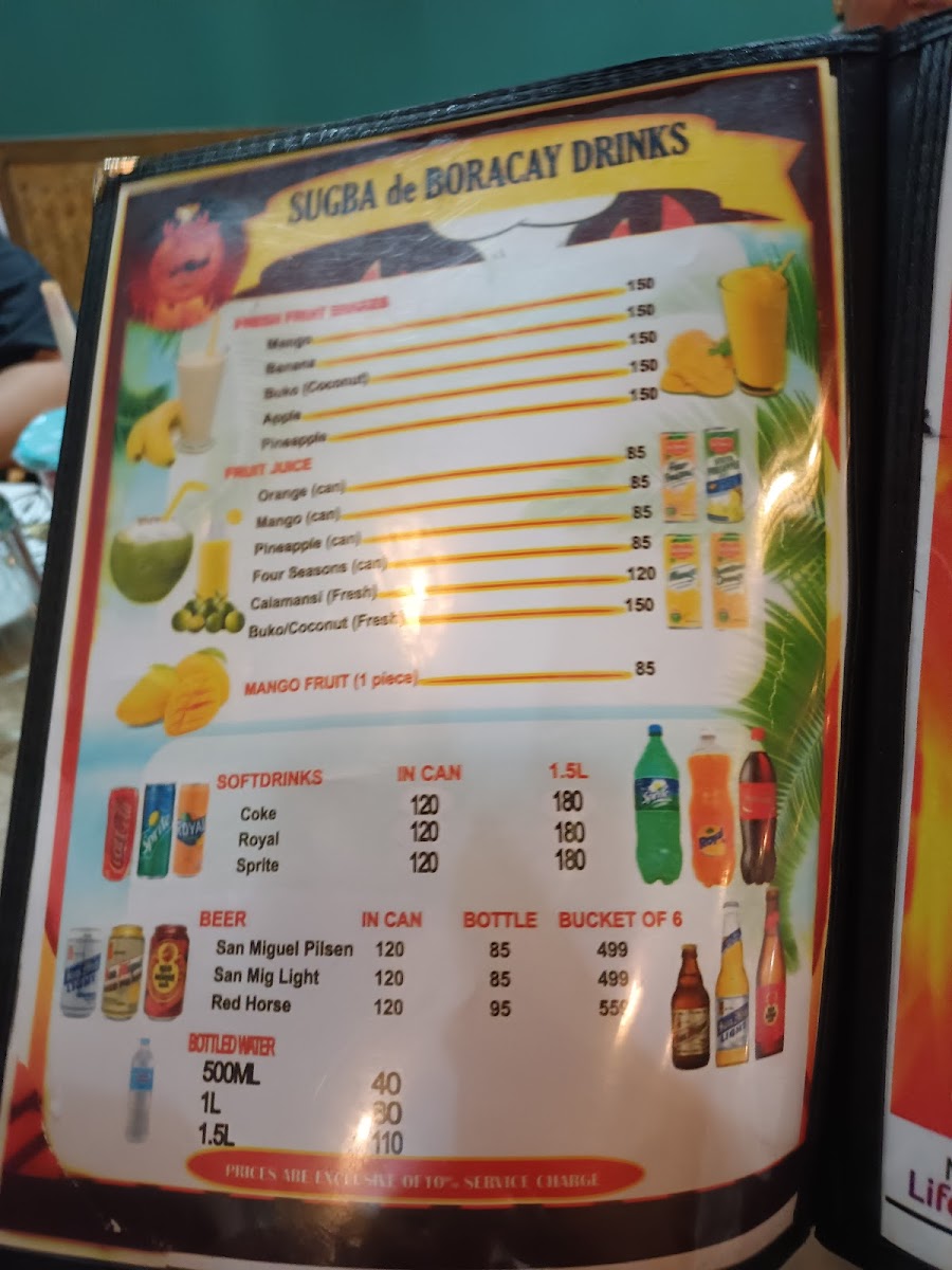 Sugba De Boracay Restobar Photo Menu 3