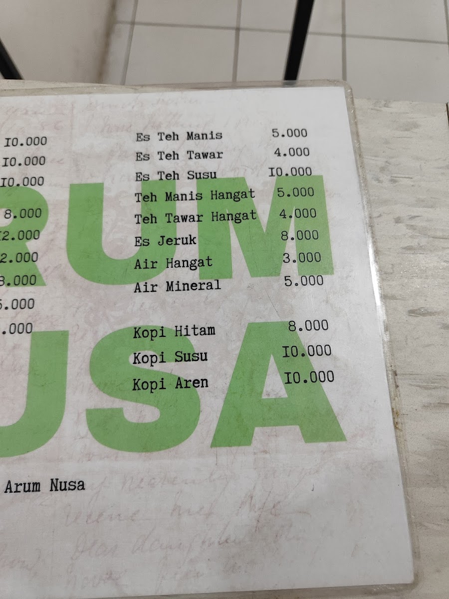 Warung ARUM NUSA Photo Menu 3