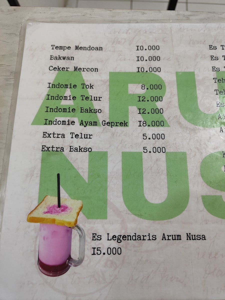 Warung ARUM NUSA Photo Menu 4
