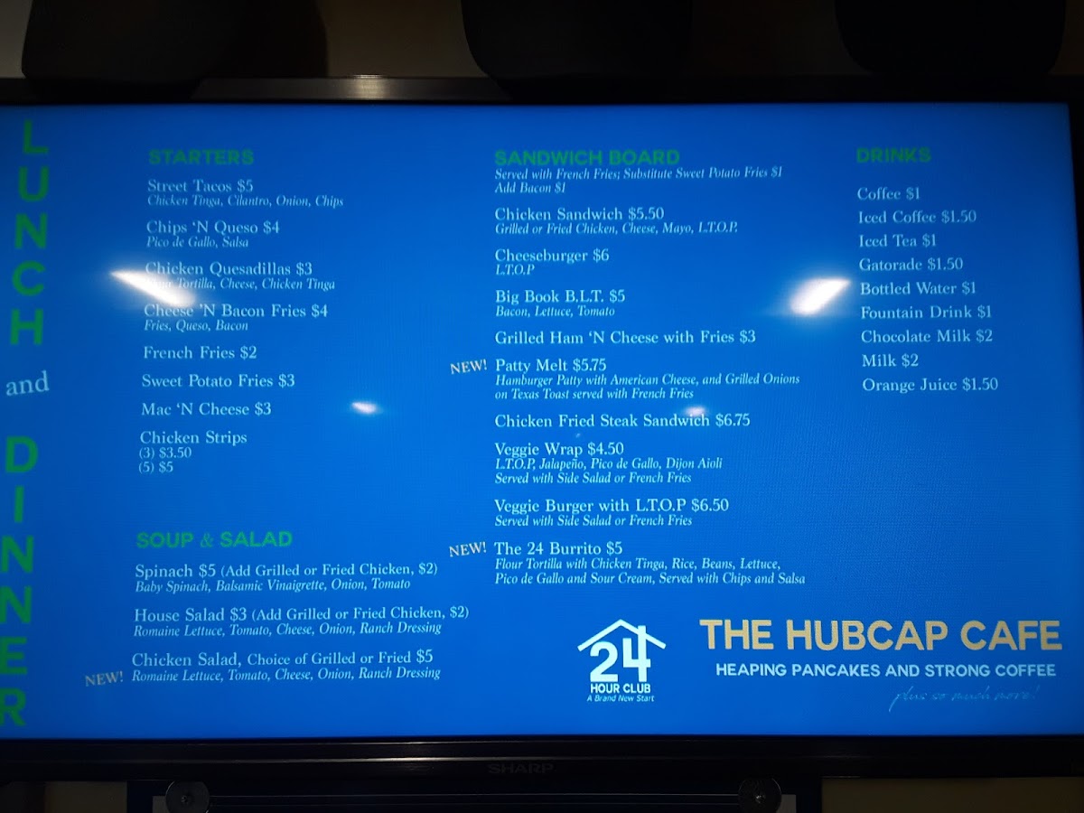 The Hubcap Cafe Photo Menu 2