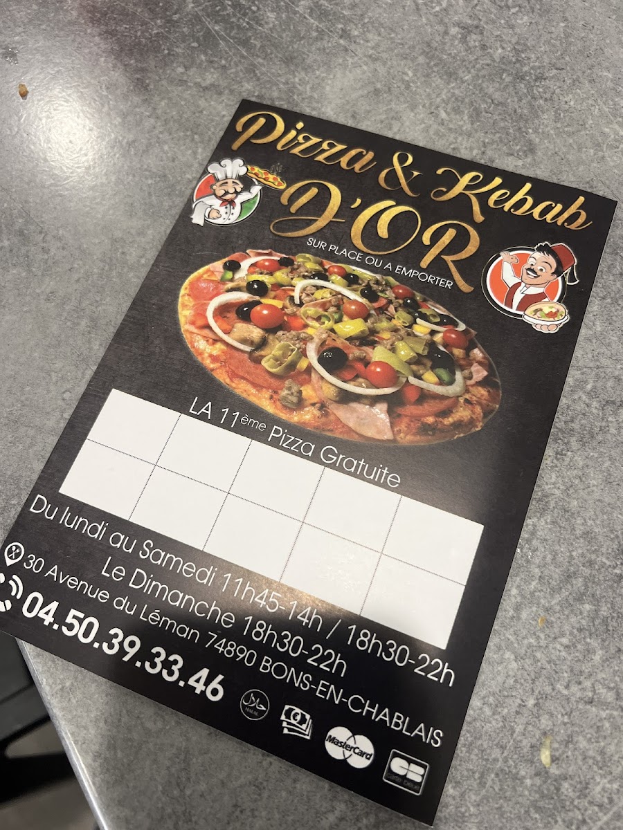 Pizza et Kebab d'Or Photo Menu 1