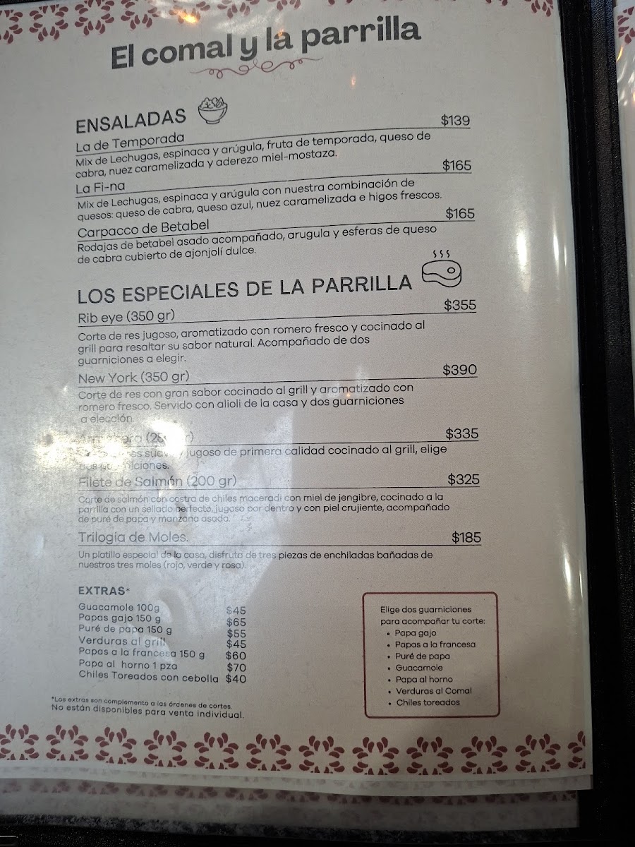 El Comal y la Parrilla Photo Menu 1