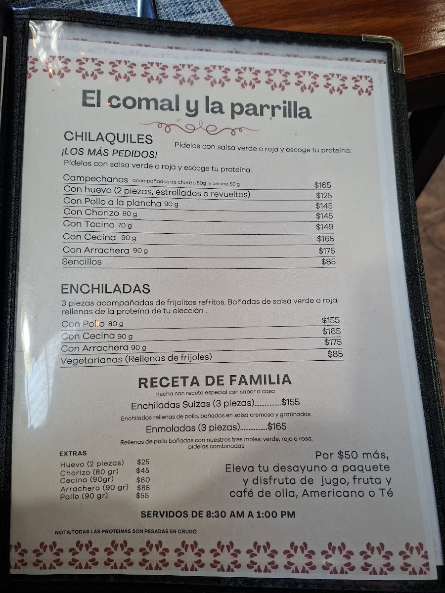 El Comal y la Parrilla Photo Menu 2