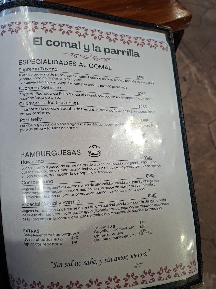 El Comal y la Parrilla Photo Menu 5