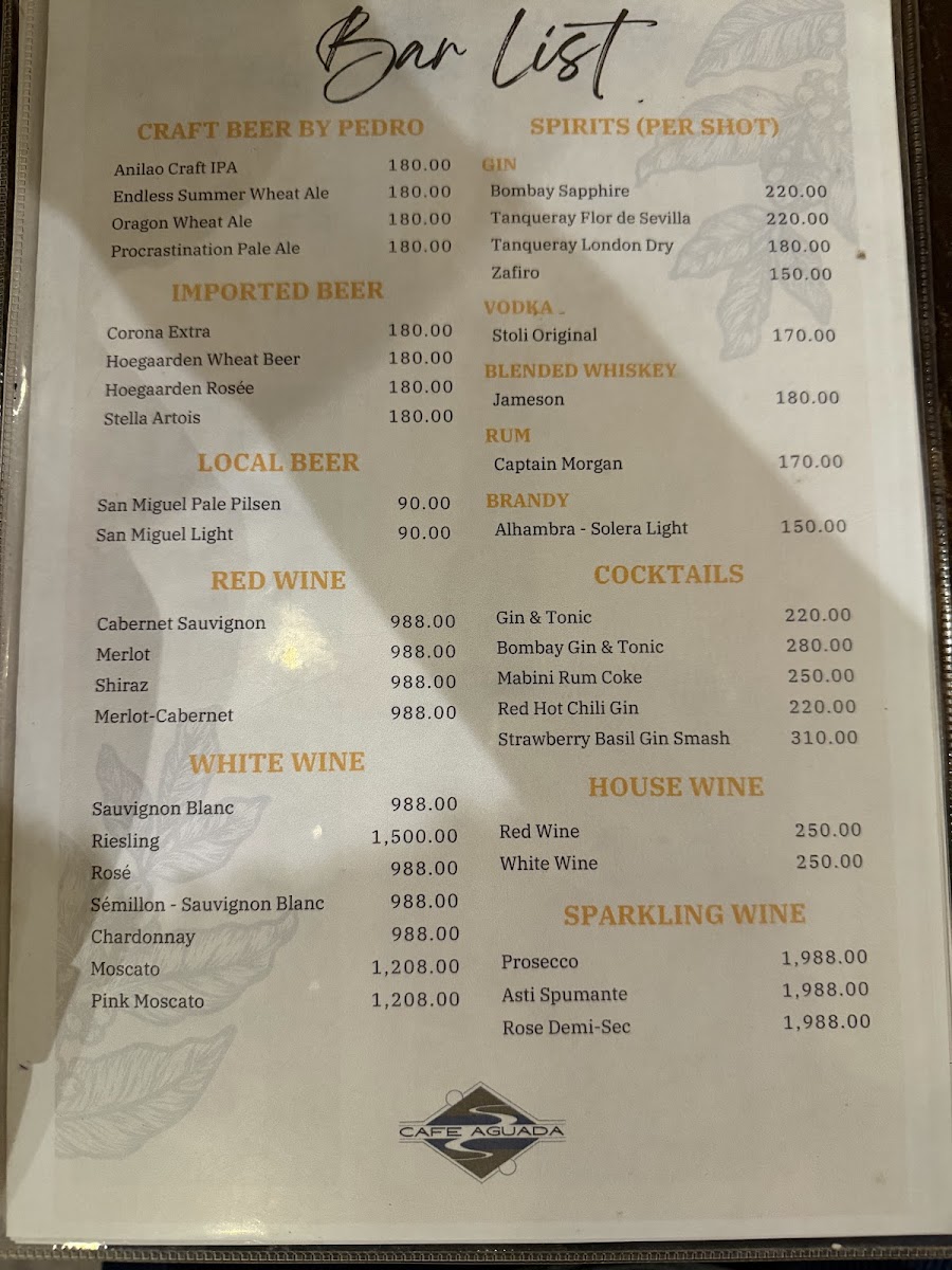 Café Aguada Photo Menu 3