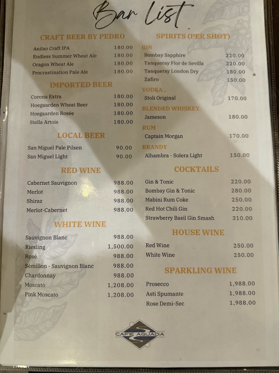 Café Aguada Photo Menu 4