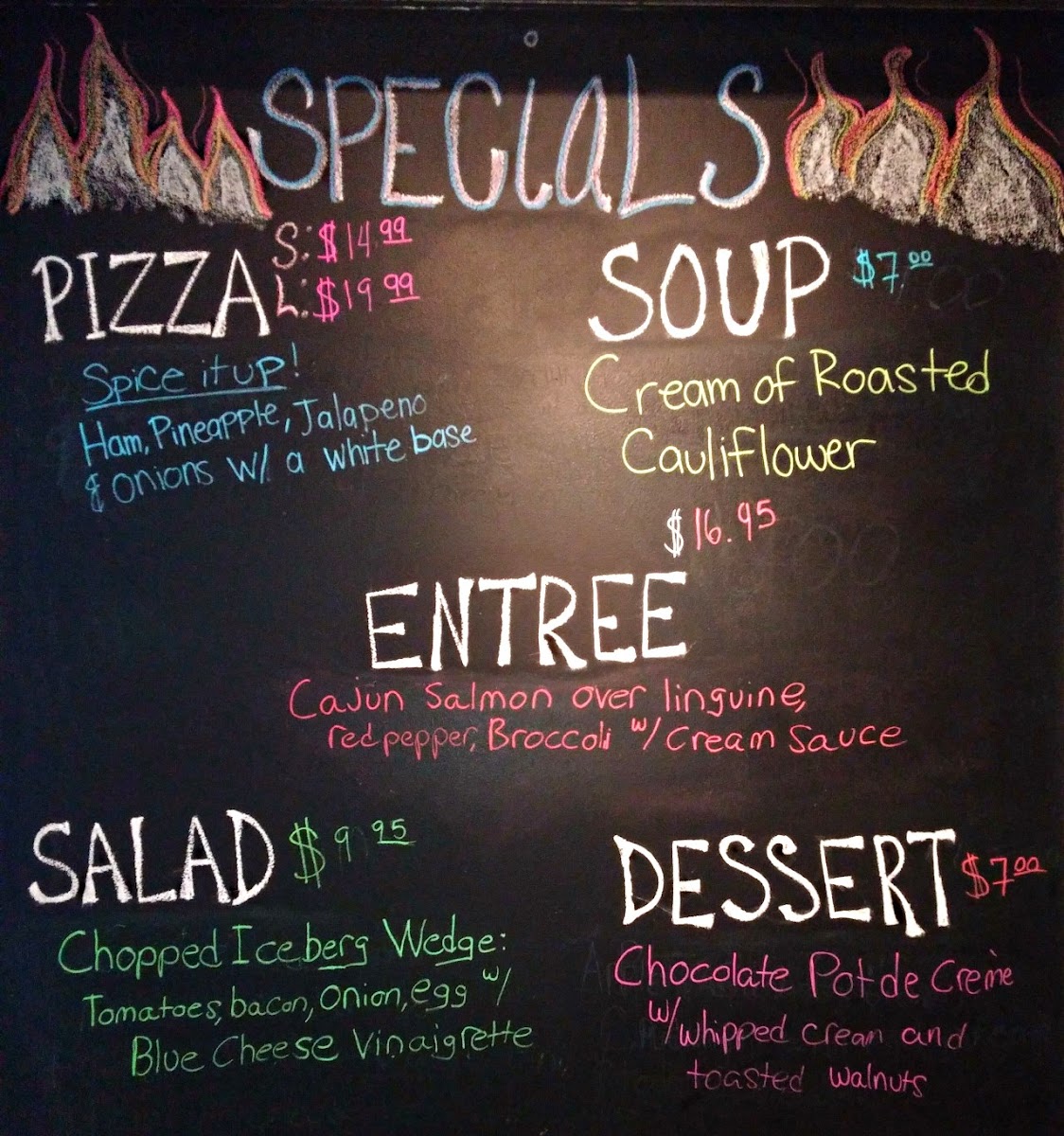 AJ's Wood Grill Pizza Photo Menu 1