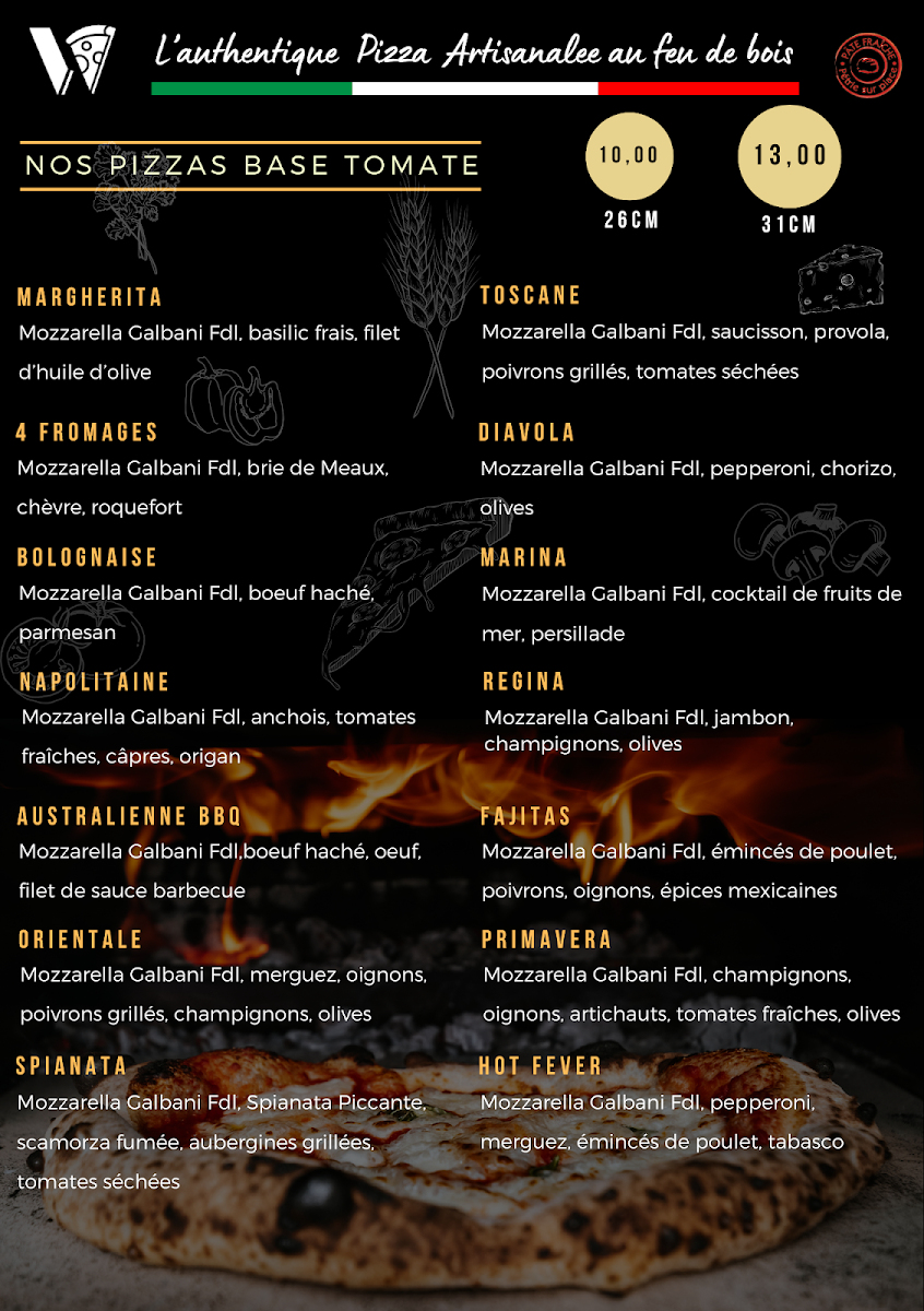 WONDER PIZZA Au Feu de Bois Photo Menu 2