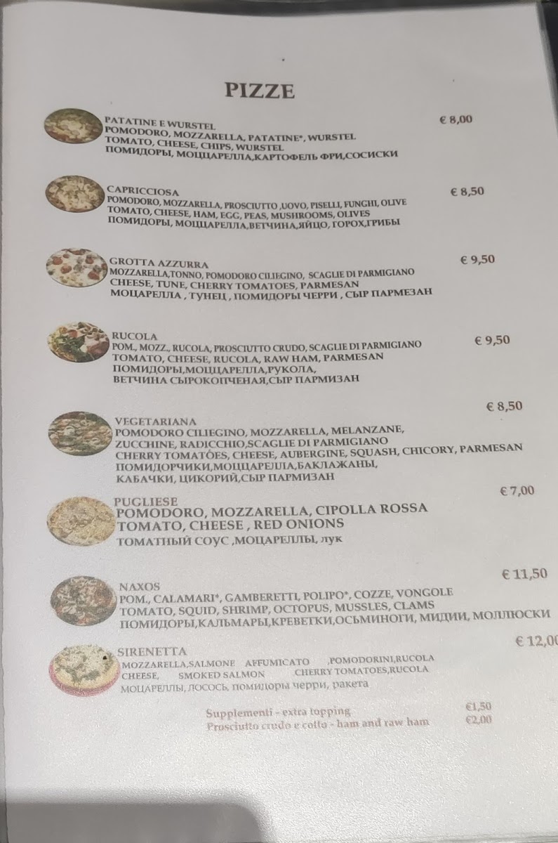 Ristorante Pizzeria La Sirenetta Photo Menu 8