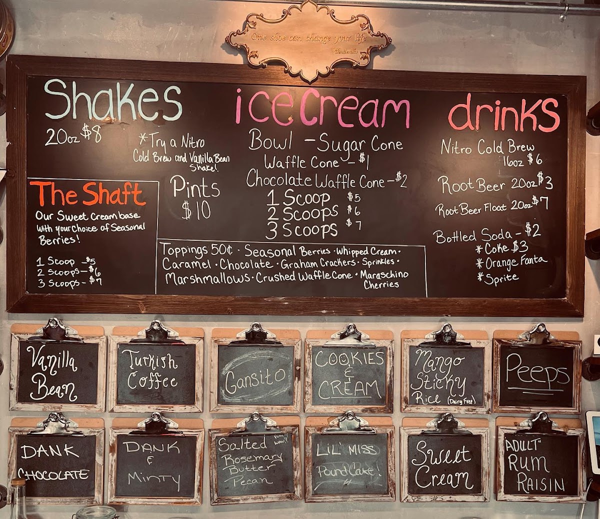 LIX Uptown Ice Cream Photo Menu 1