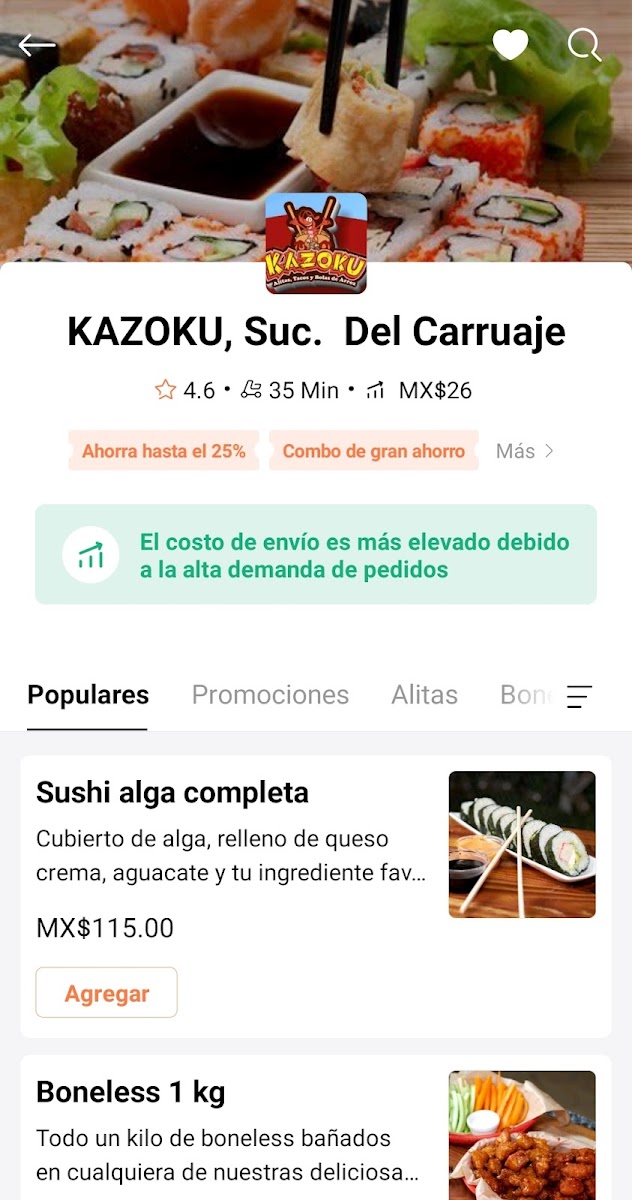 KAZOKU. Sucursal Del Carruaje Photo Menu 9