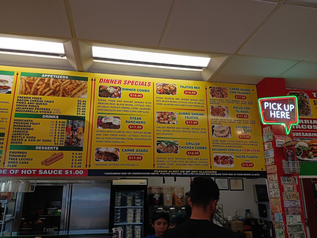 Caliente Mexican Grill Photo Menu 2
