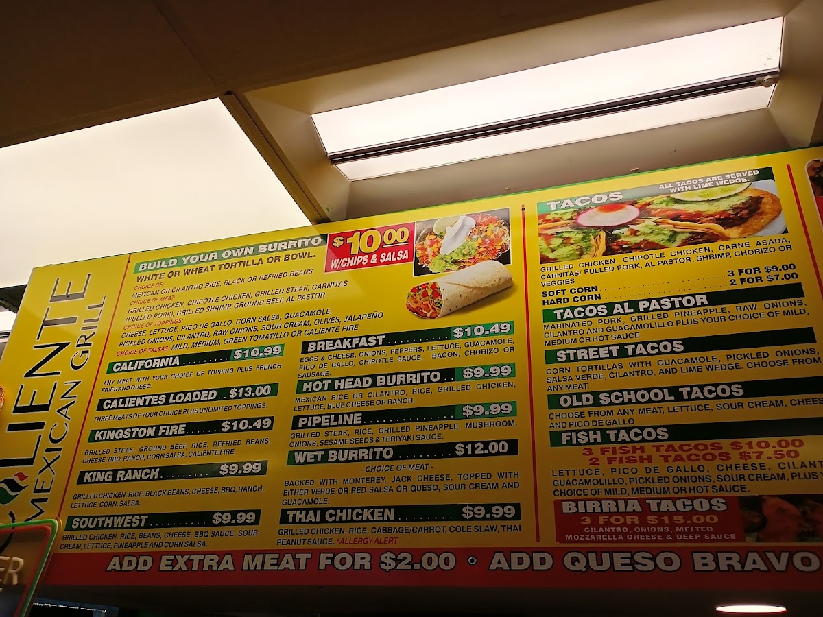Caliente Mexican Grill Photo Menu 7