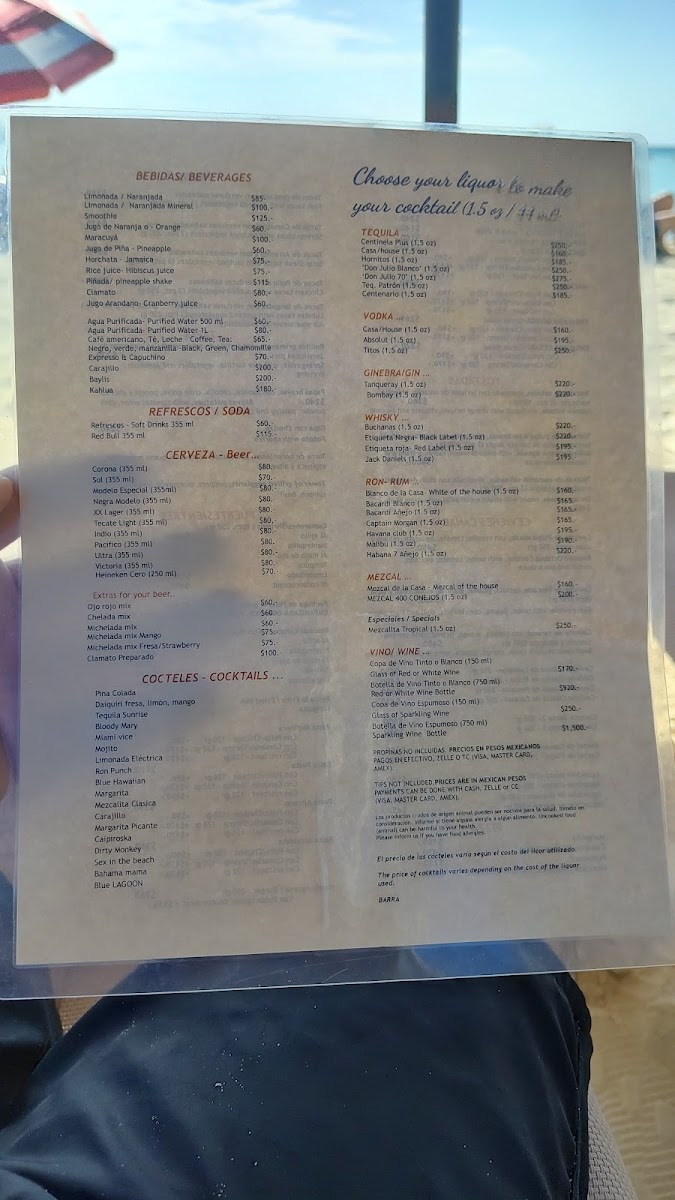 Cañabar Beach Club Photo Menu 6