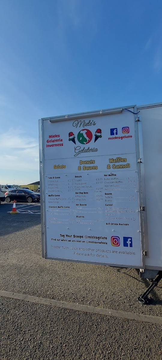 Miele's Gelateria Inverness Photo Menu 7