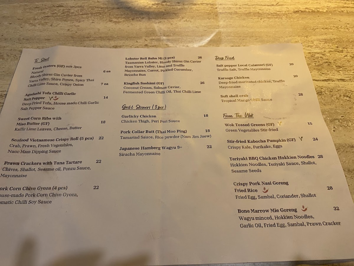 Tara Far East Dining & Bar Photo Menu 5