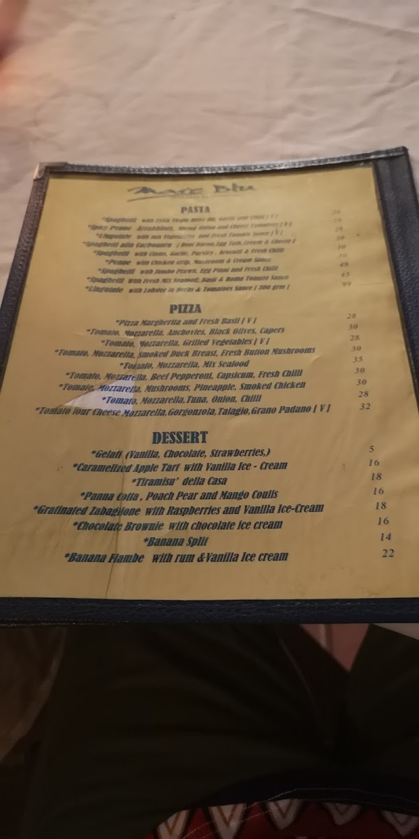 Mare Blu Italian Restaurant Photo Menu 4