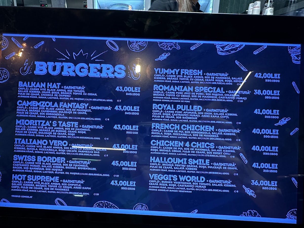 KronBurger Coresi Brasov Photo Menu 1