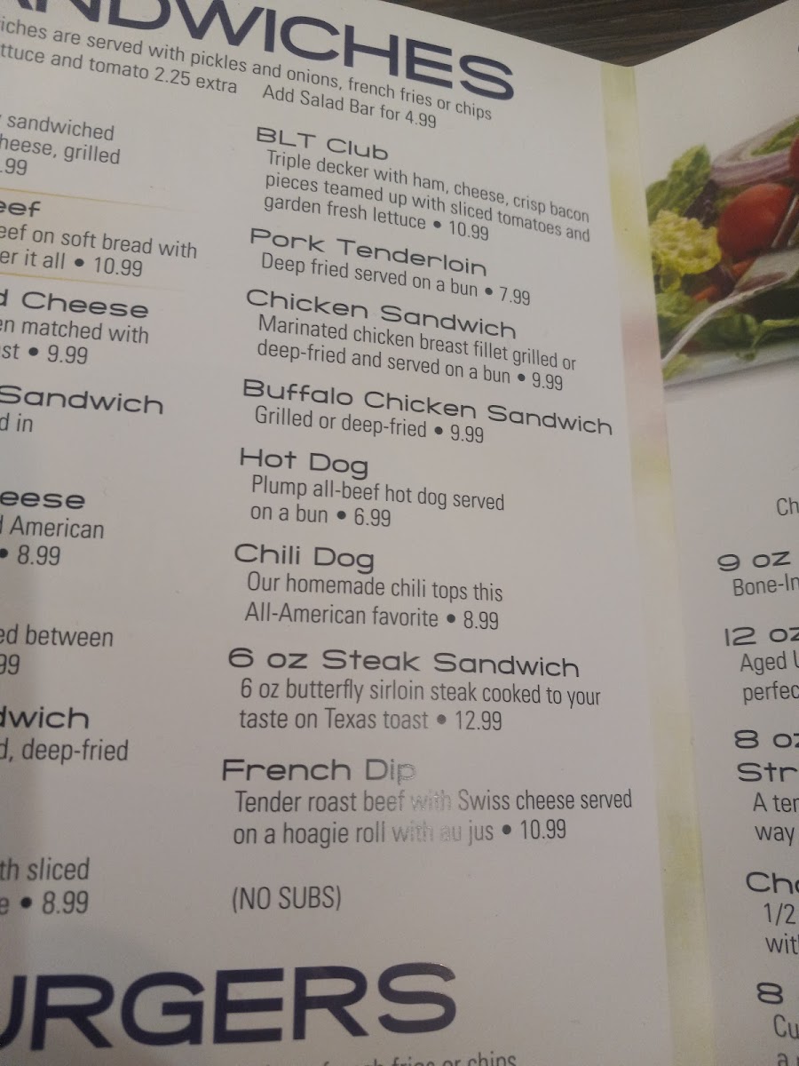 Andrews Family Restaurant Photo Menu 6