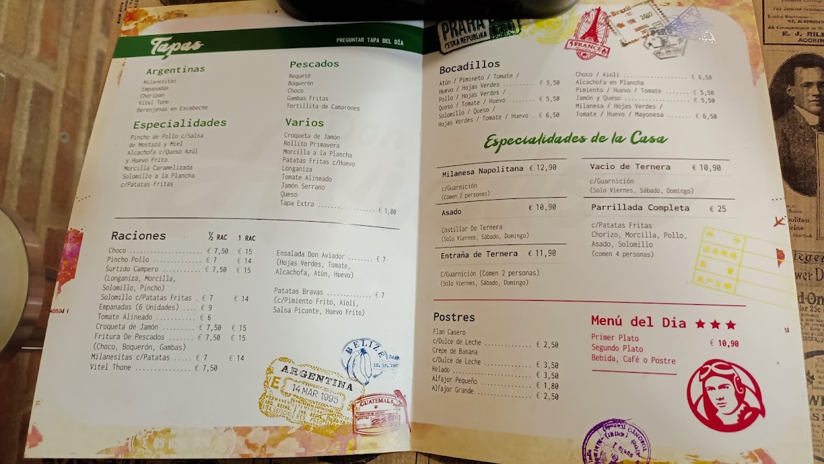 Don Aviador Photo Menu 4