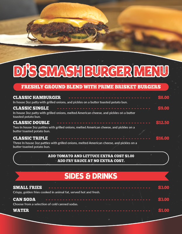 DJs Smash Photo Menu 2