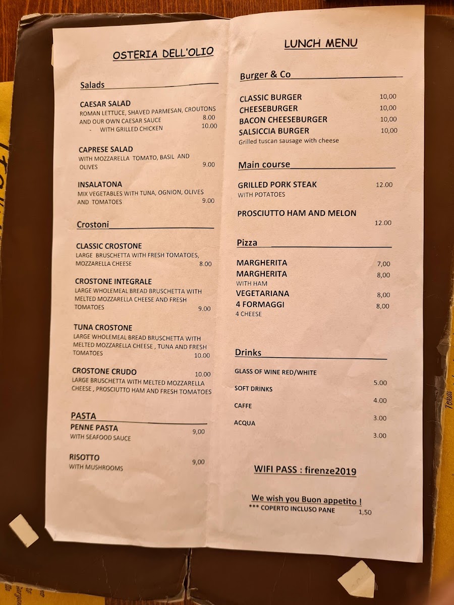 Osteria Dell'Olio Photo Menu 2