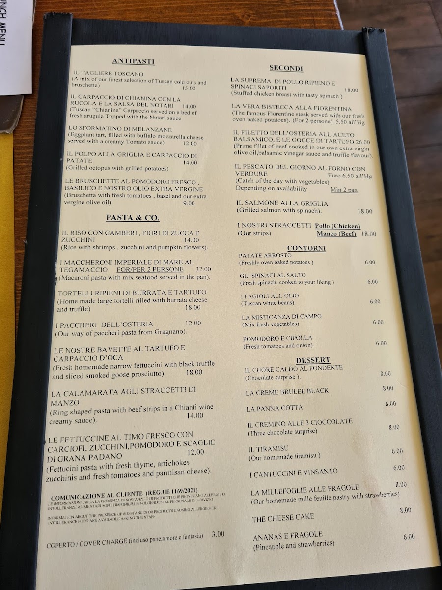 Osteria Dell'Olio Photo Menu 7