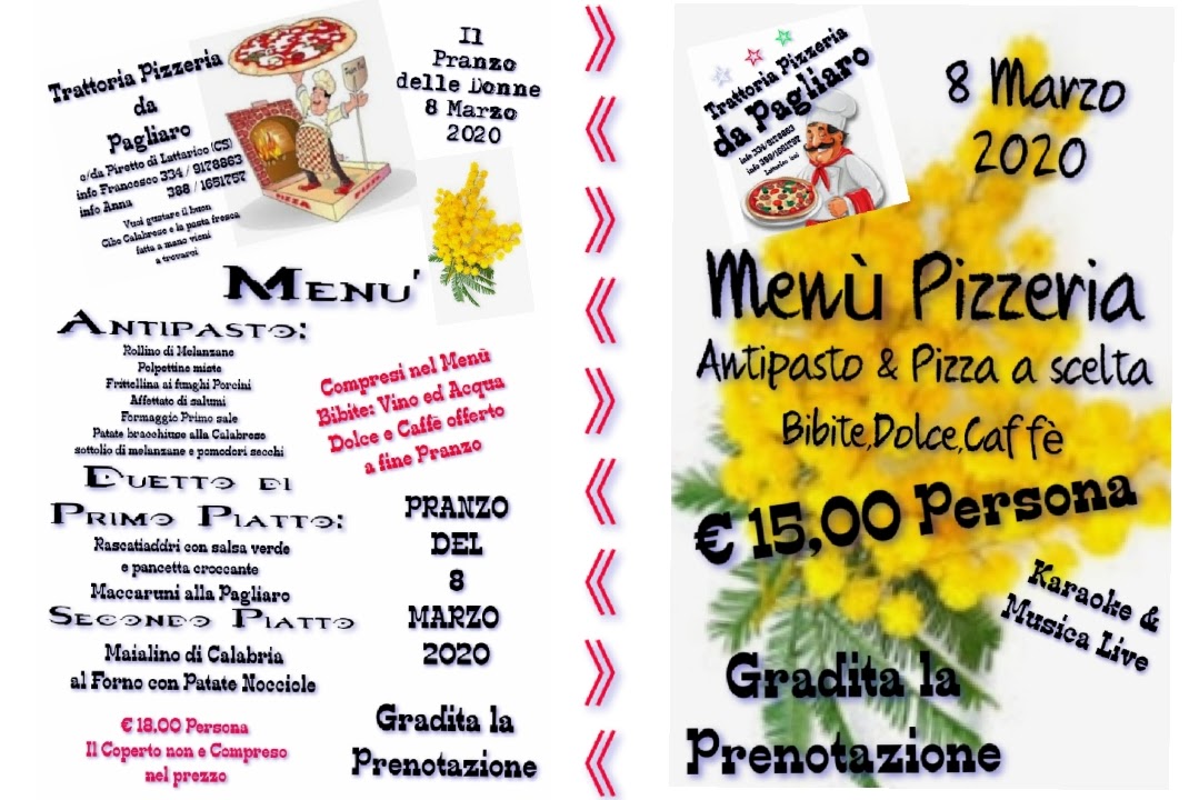 Trattoria Pizzeria da Pagliaro & Bar Sole Photo Menu 10