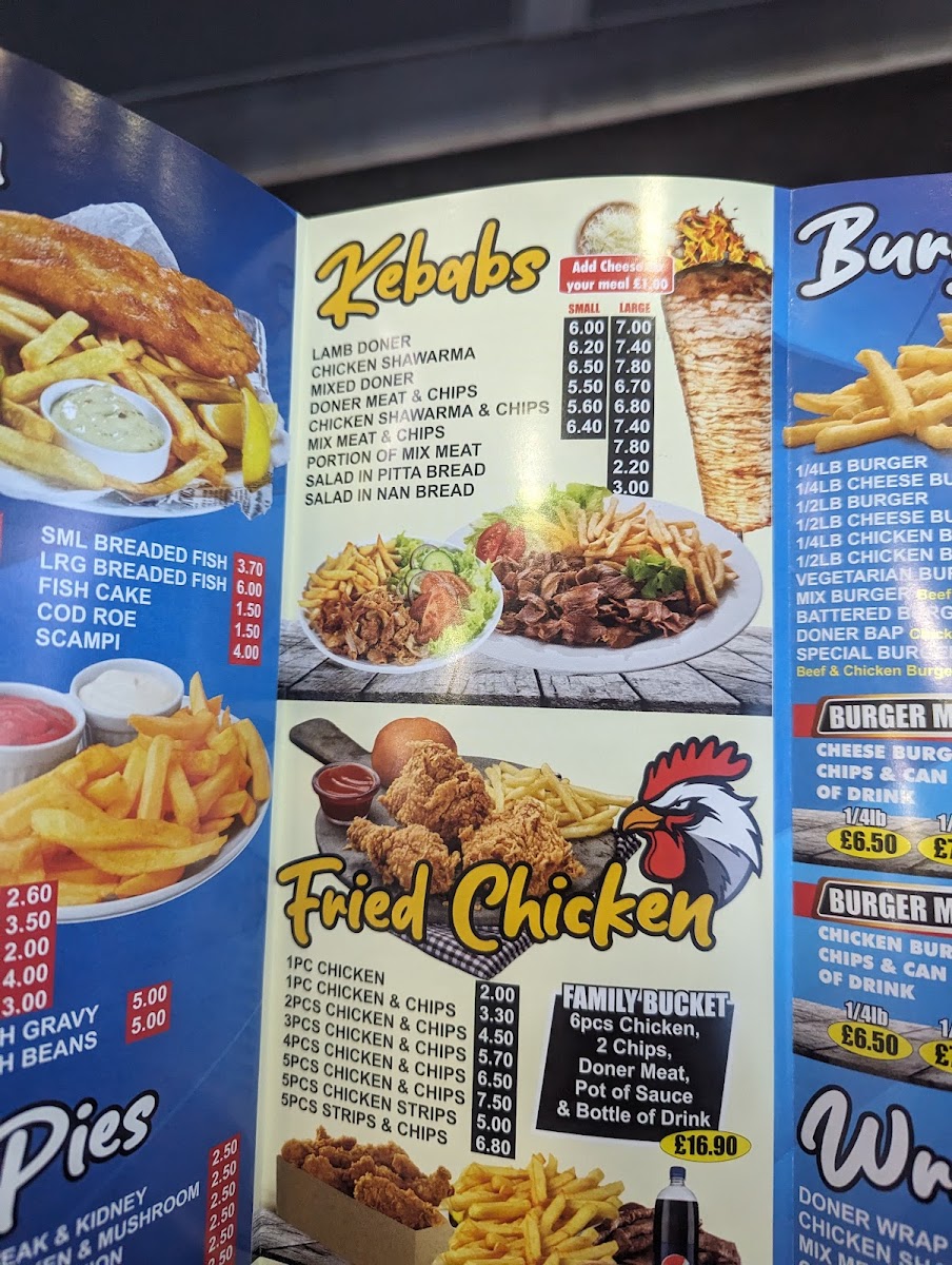 Cheadle Fish Bar Photo Menu 3
