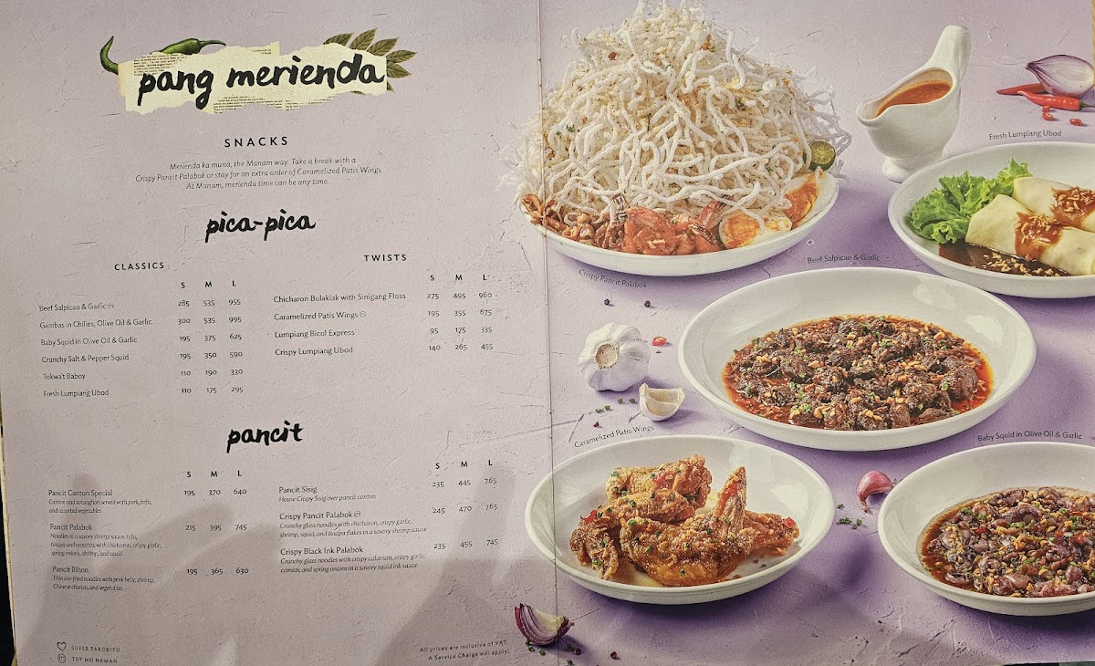Manam Comfort Filipino | Lucky Chinatown Mall | Manila Photo Menu 7